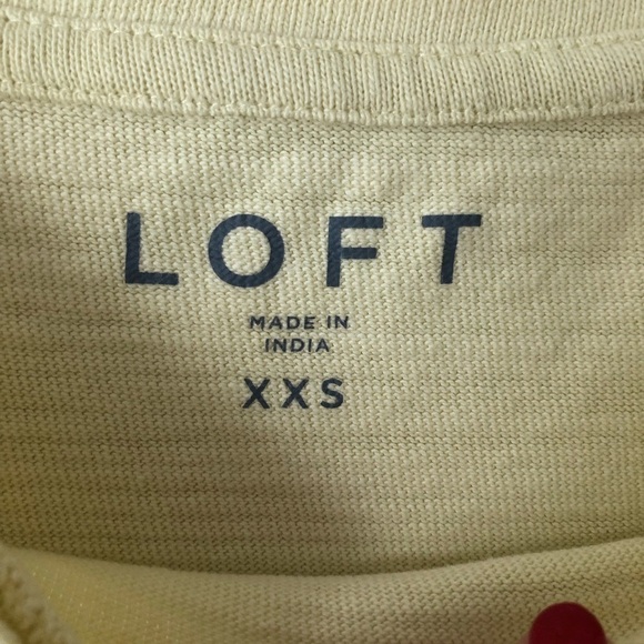Loft Yellow Twist Front Sweatshirt XXS - Picture 5 of 7